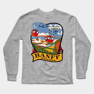 Vintage Style Banff Gondola Long Sleeve T-Shirt